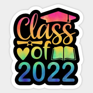 Class Of 2022 Graduation Senior 2022 Men Girl Shirt Tie Dye Sticker